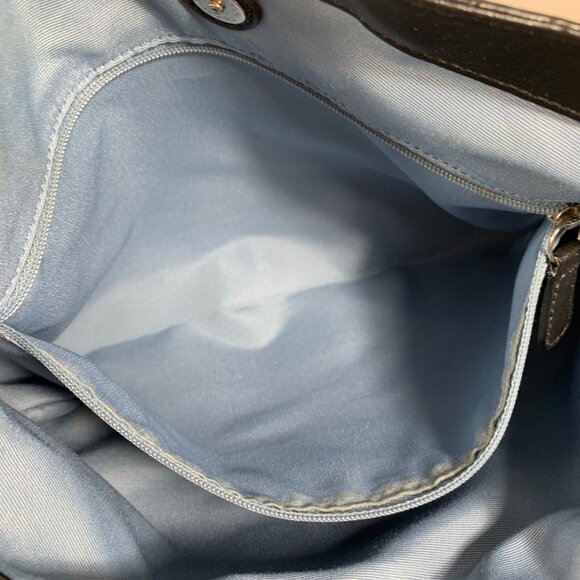 COACH F14934 Cricket Signature Satchel Shoulder Bag Black/Off-White + Hang Tag - Picture 13 of 15